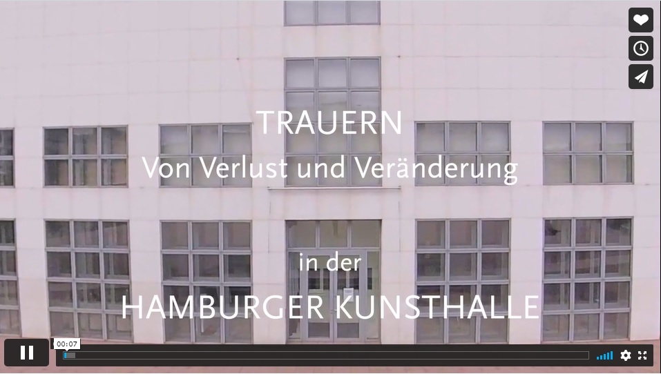 Video zu der Ausstellung "Trauern. Von Verlust und Einsamkeit",  Hamburger Kunsthalle 2020