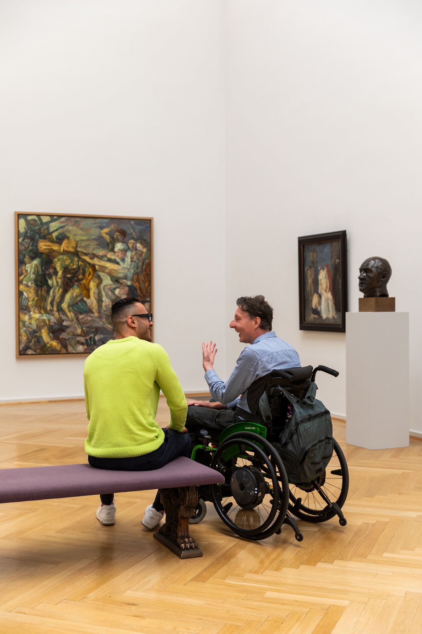 Hamburger Kunsthalle, Barrierearmer Besuch in der Abteilung Klassische Moderne, Foto: Fred Dott