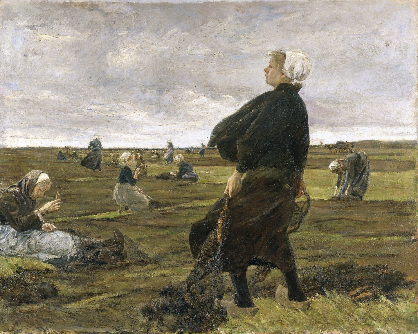 Max Liebermann (1847-1935) Die Netzflickerinnen, 1887/89 Öl auf Leinwand, 180,5 x 226 cm © Hamburger Kunsthalle / bpk Foto: Elke Walford