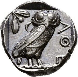 Athen (430 v. Chr.), Rückseite Münze: Silber, Ø 24 mm, 17,09 g © Hamburger Kunsthalle