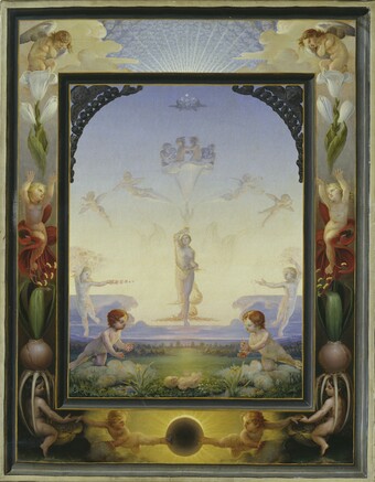 Philipp Otto Runge, Der Morgen (erste Fassung), 1808, Hamburger Kunsthalle / bpk Foto: Elke Walford
