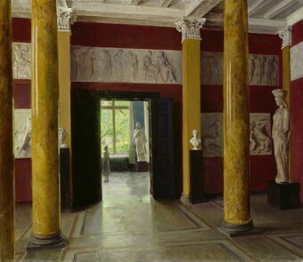 Julius von Ehren (1864–1944), Säulensaal im Altbau der Hamburger Kunsthalle, 1928, © Hamburger Kunsthalle / bpk Foto: Elke Walford