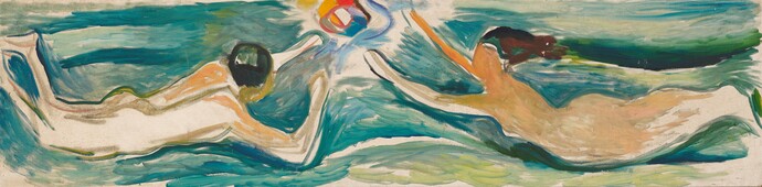 Edvard Munch (1863 - 1944), Begegnung im Weltraum, 1925–1929, Munchmuseet, Oslo, Foto: Munchmuseet / Halvor Bjørngård