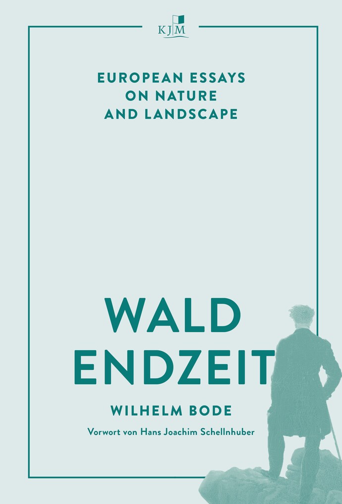Buchcover "Waldendzelt" von Wilhelm Kode, grün-weiß mit Waldsilhouette