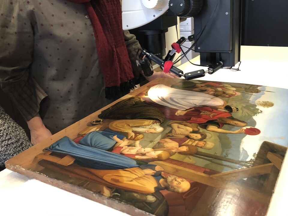 Kunsttechnologische Forschungen zur Staffeleimalerei der Nazarener, Foto: Hamburger Kunsthalle