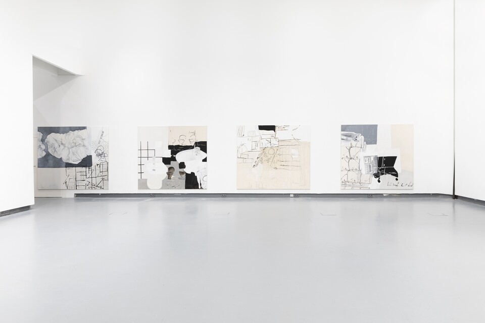 Fedele Maura Friede (*1997) eigentlich räumt niemand gerne auf (Installationsansicht HGB Galerie  2024), 2024 © Fedele Maura Friede  Foto: Viktoria Conzelman Fedele Maura Friede (*1997) eigentlich räumt niemand gerne auf (Installationsansicht HGB Galerie  2024), 2024 © Fedele Maura Friede  Foto: Viktoria Conzelman