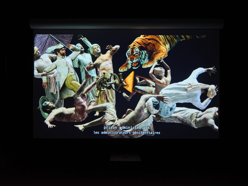 Ho Tzu Nyen (*1976), One or Several Tigers (Installationsansicht La Mécanique Générale, LUMA Arles, 2025–2026), 2017, © Victor&amp;Simon – Grégoire d’Ablon Courtesy of the artist, Kiang Malingue und neugerriemschneider