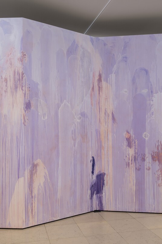 THU-VAN TRAN (*1979) Pénétrable, 2024, Kautschuk, Pigment, 315 x 540 x 75 cm Koproduktion der Künstlerin und der Hamburger Kunsthalle, Courtesy the artist and Galerie Rüdiger Schöttle © VG Bild-Kunst, Bonn 2024 Foto: Christoph Irrgang