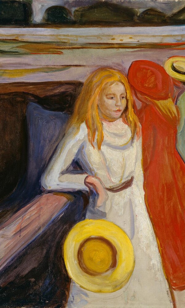 Edvard Munch, Mädchen auf der Brücke, 1901, © Hamburger Kunsthalle Foto: Elke Walford 