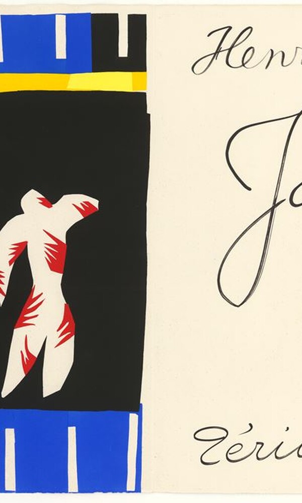 Henri Matisse (1889-1954), "Le clown"; "Henri Matisse, Jazz,Tériade éditeur" (Doppelseite), 1947, Druckgraphik, Hamburger Kunsthalle, Dauerleihgabe der Stiftung für die Hamburger Kunstsammlungen