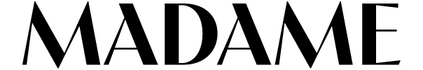 MADAME-Logo in schwarzer serifenloser Schrift